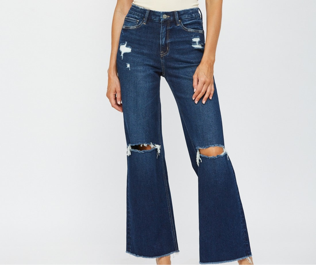 Super High Rise Wide Leg Jeans in Duke