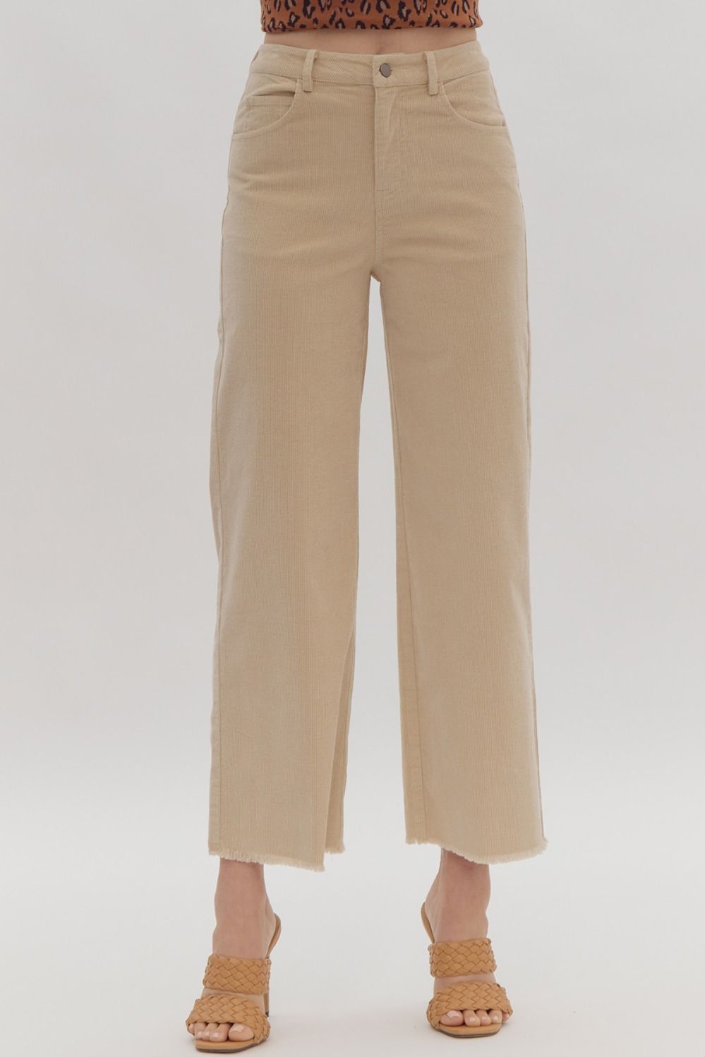 Ecru Corduroy Pants