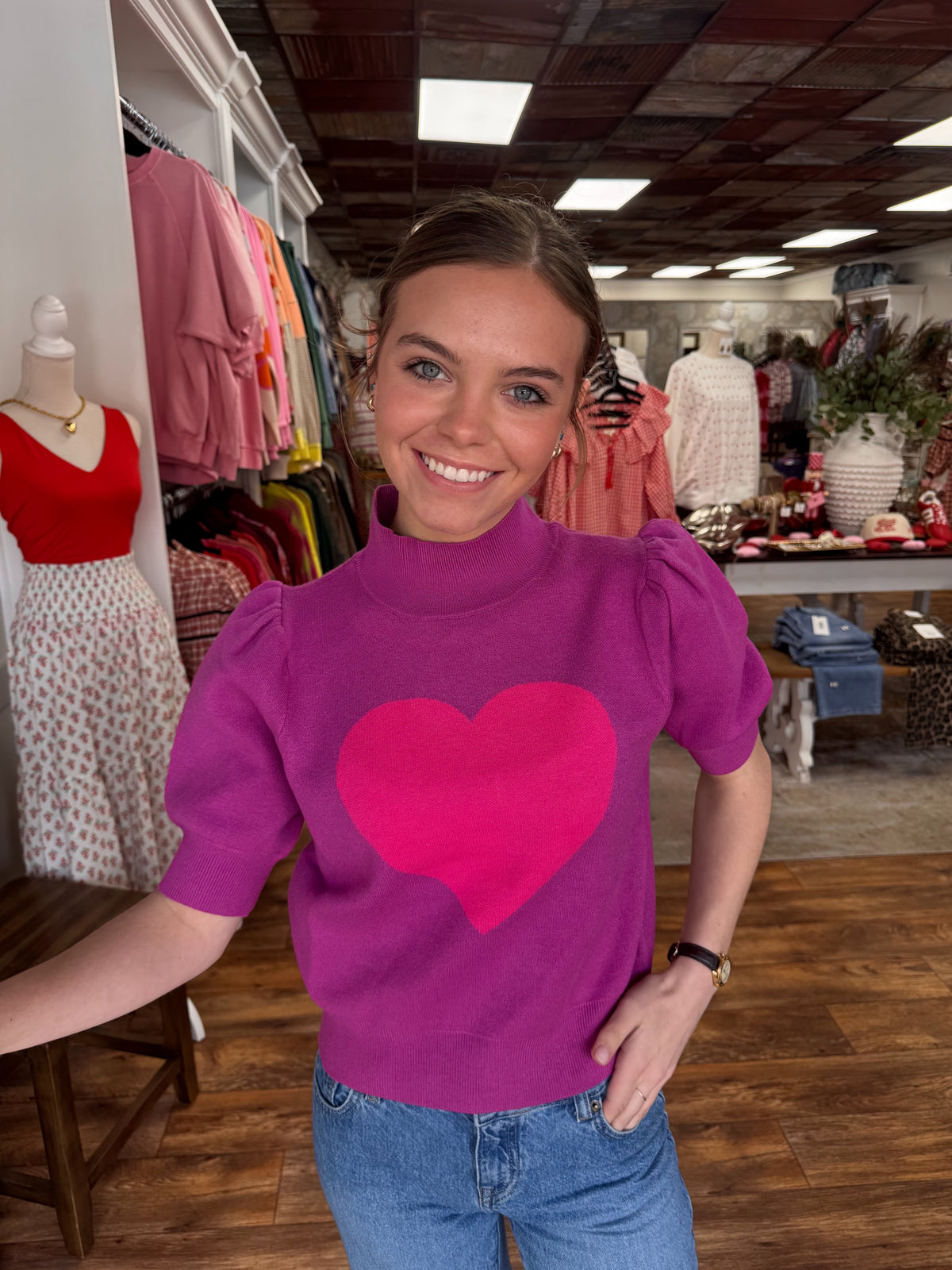 Russel Heart Sweater