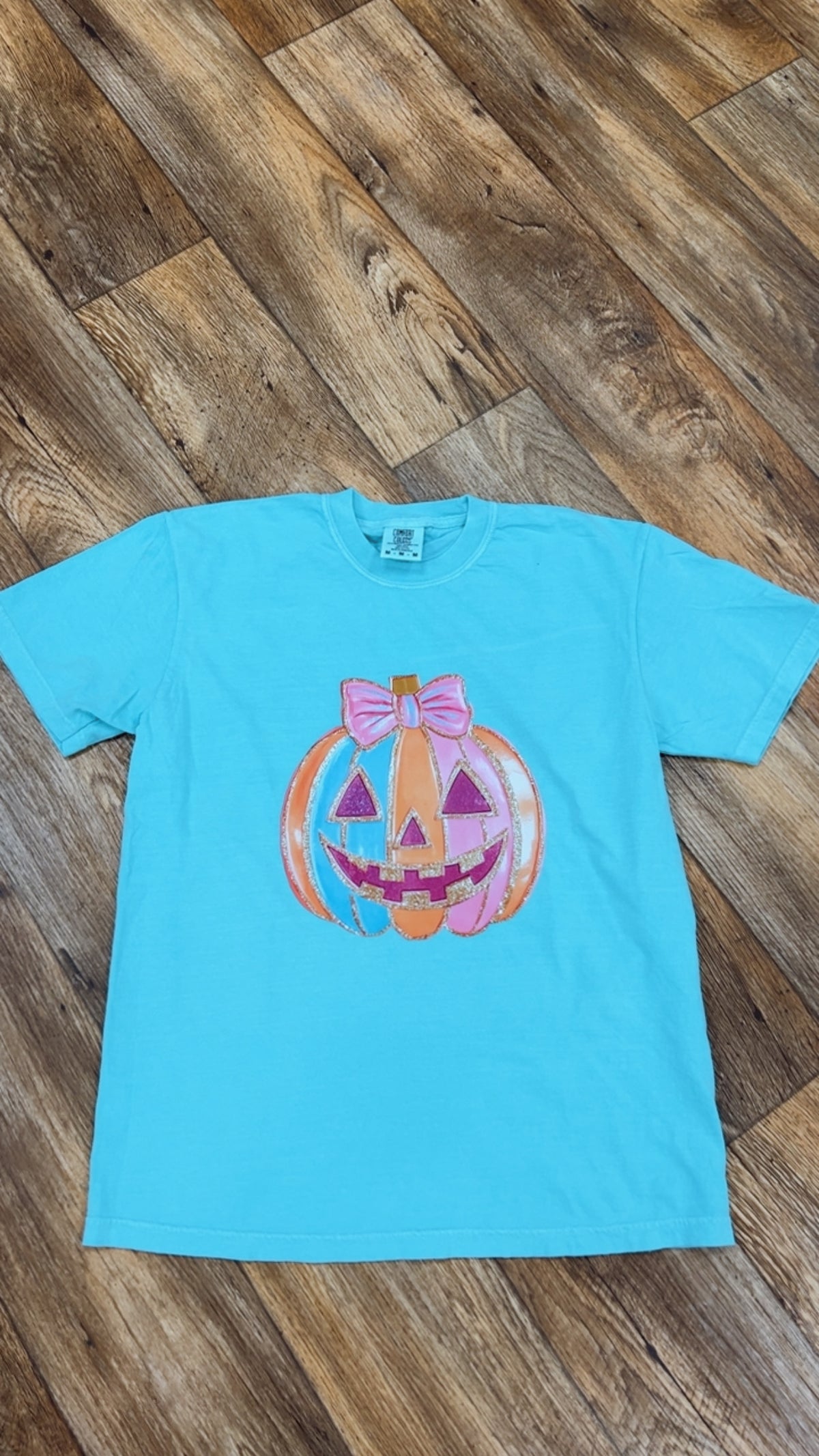 Teal Jack O' Lantern Tee