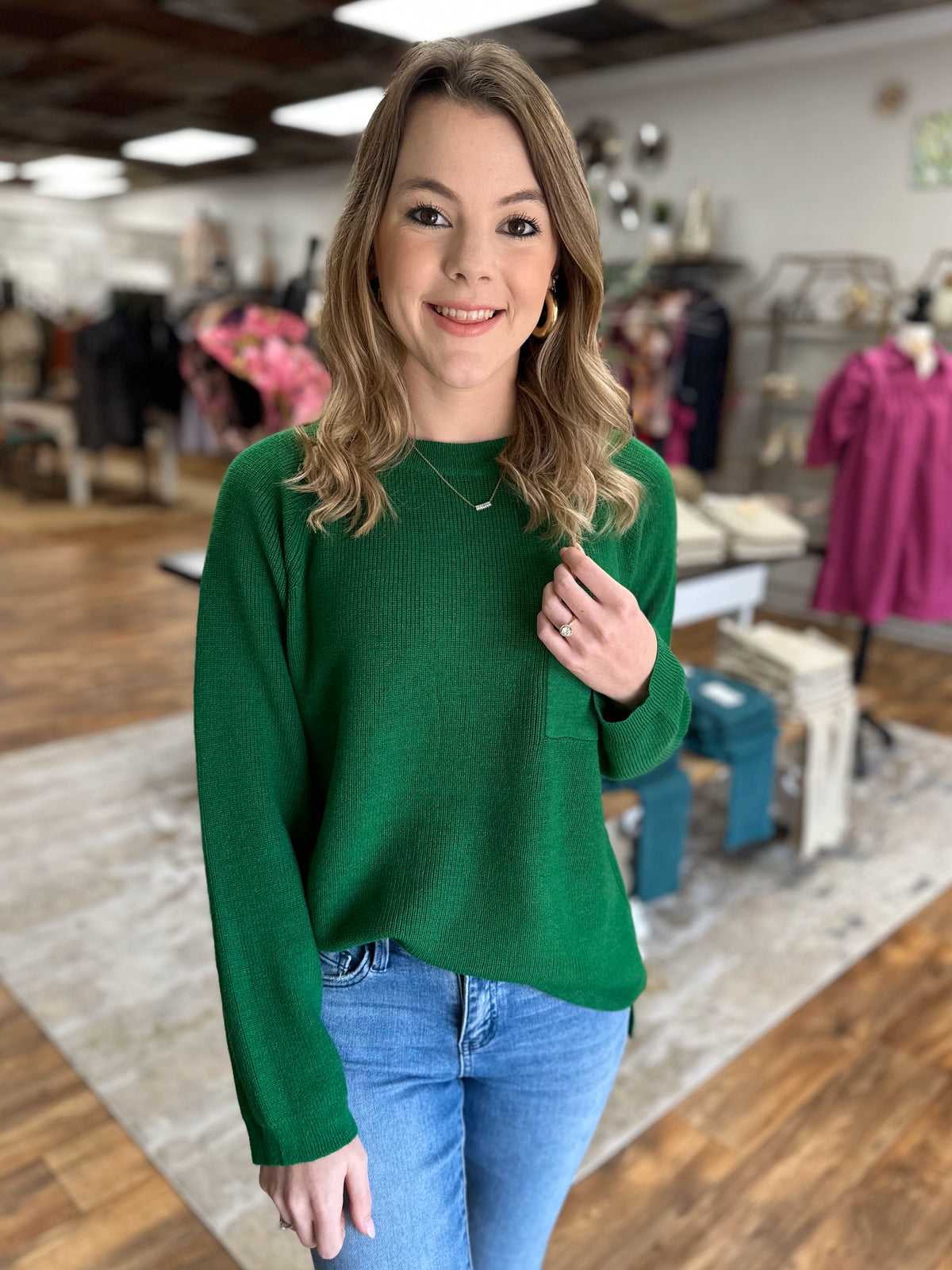 The Kennedy Sweater in Green