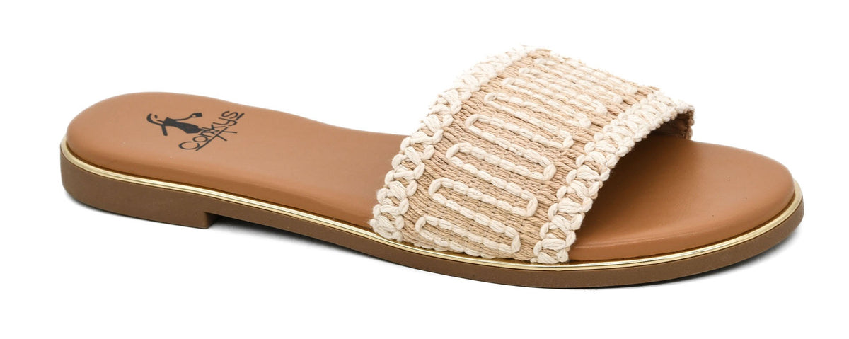Here for a Good Time Sandal in Ivory