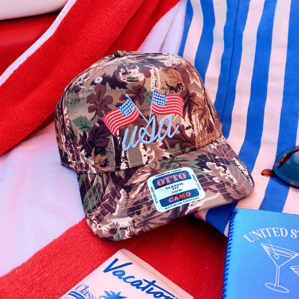 USA Camo Embroidered Hat