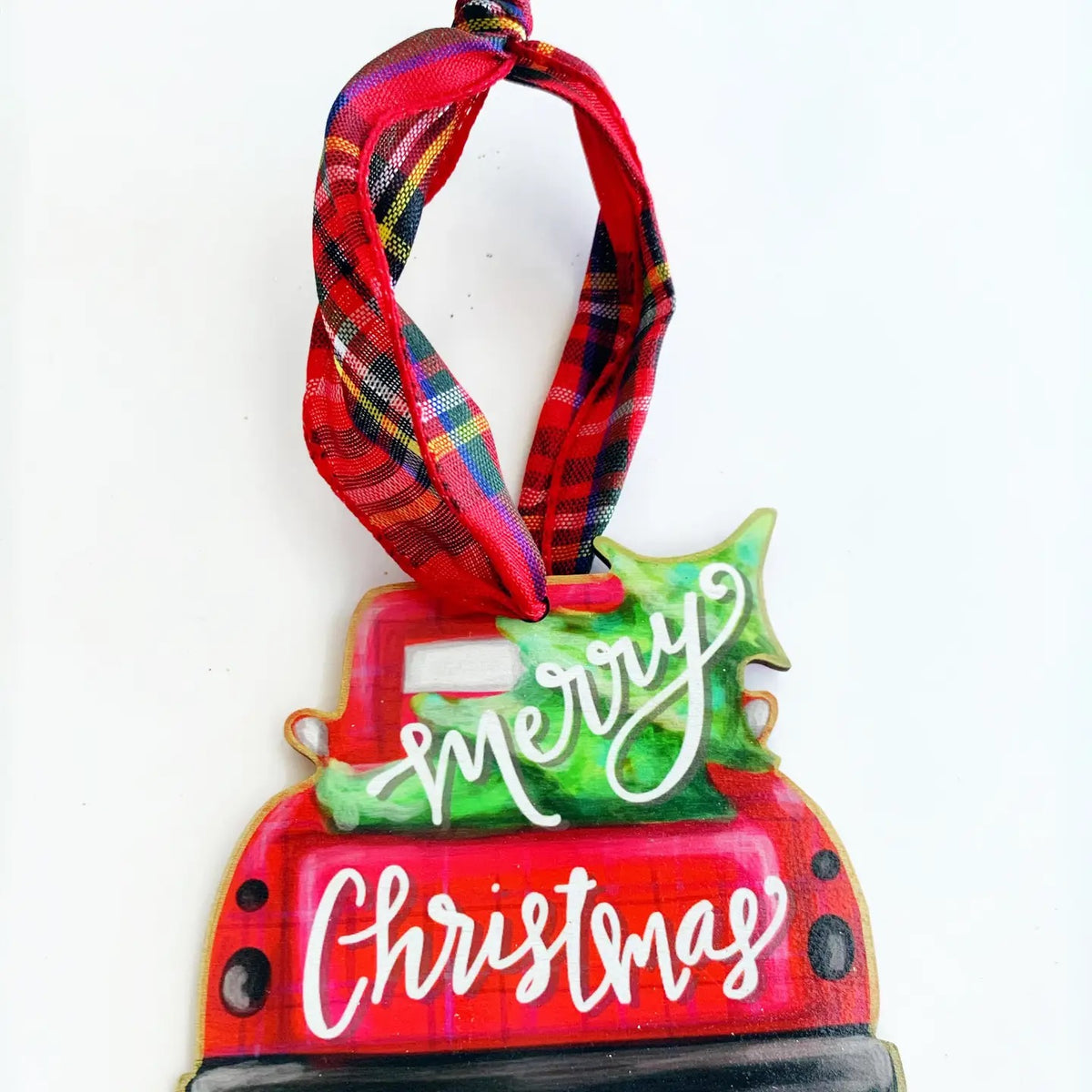 Whimsical Christmas Ornament Holiday Decor - Red Truck