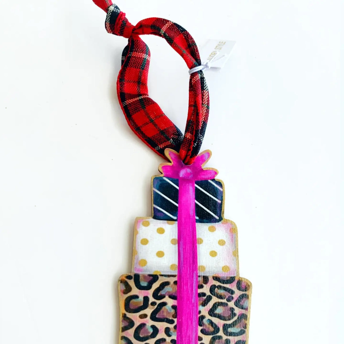 Whimsical Christmas Ornament Holiday Decor - Gift Box