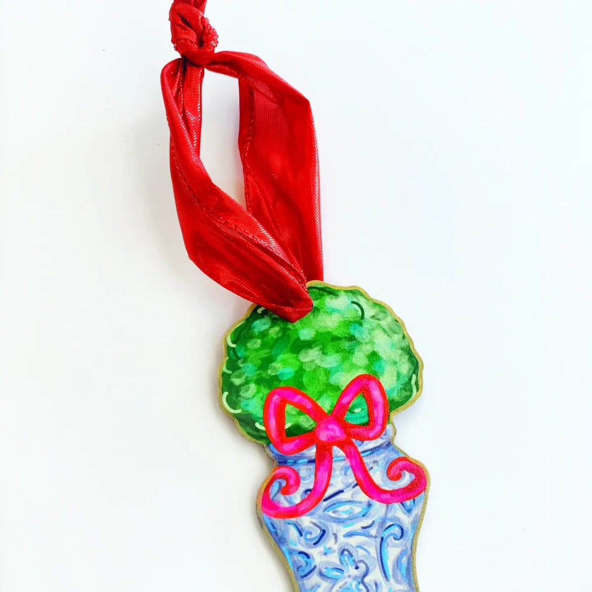 Whimsical Christmas Ornament Holiday Decor - USA Made Topiary