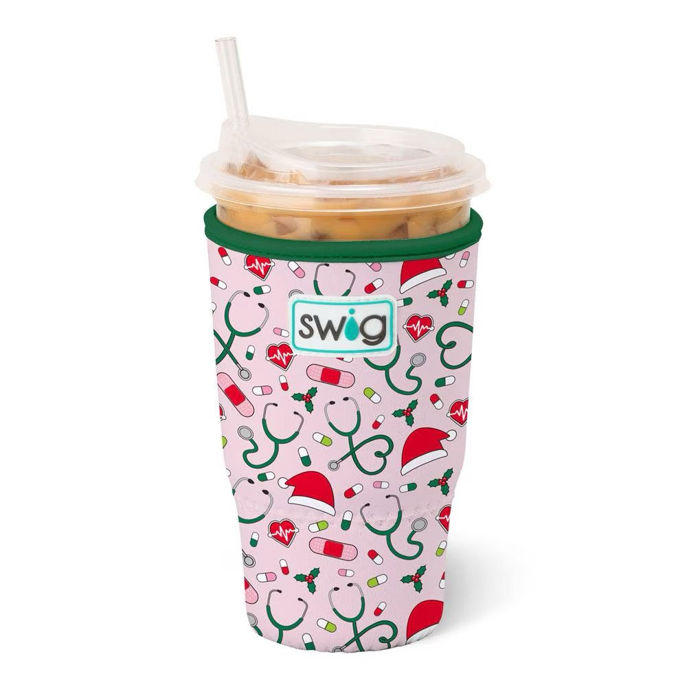 Santa's Scrubs Iced Cup Coolie (Large)