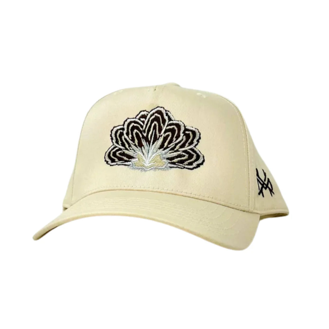 Feather Trucker Hat in Natural