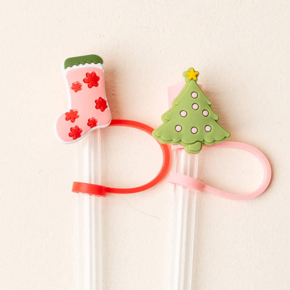 Straw Topper Set- Naughty or Nice