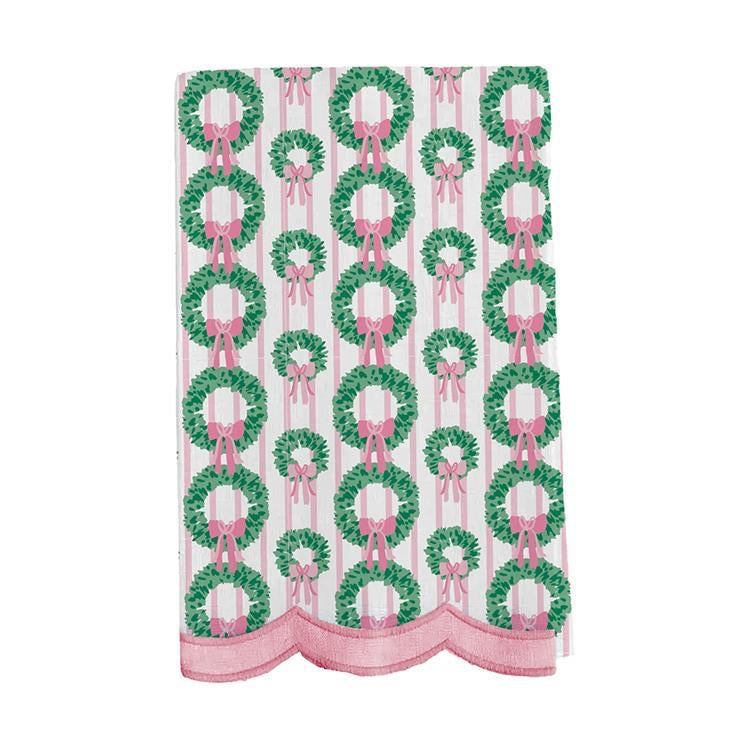 Tea Towel Rosy Wreaths
