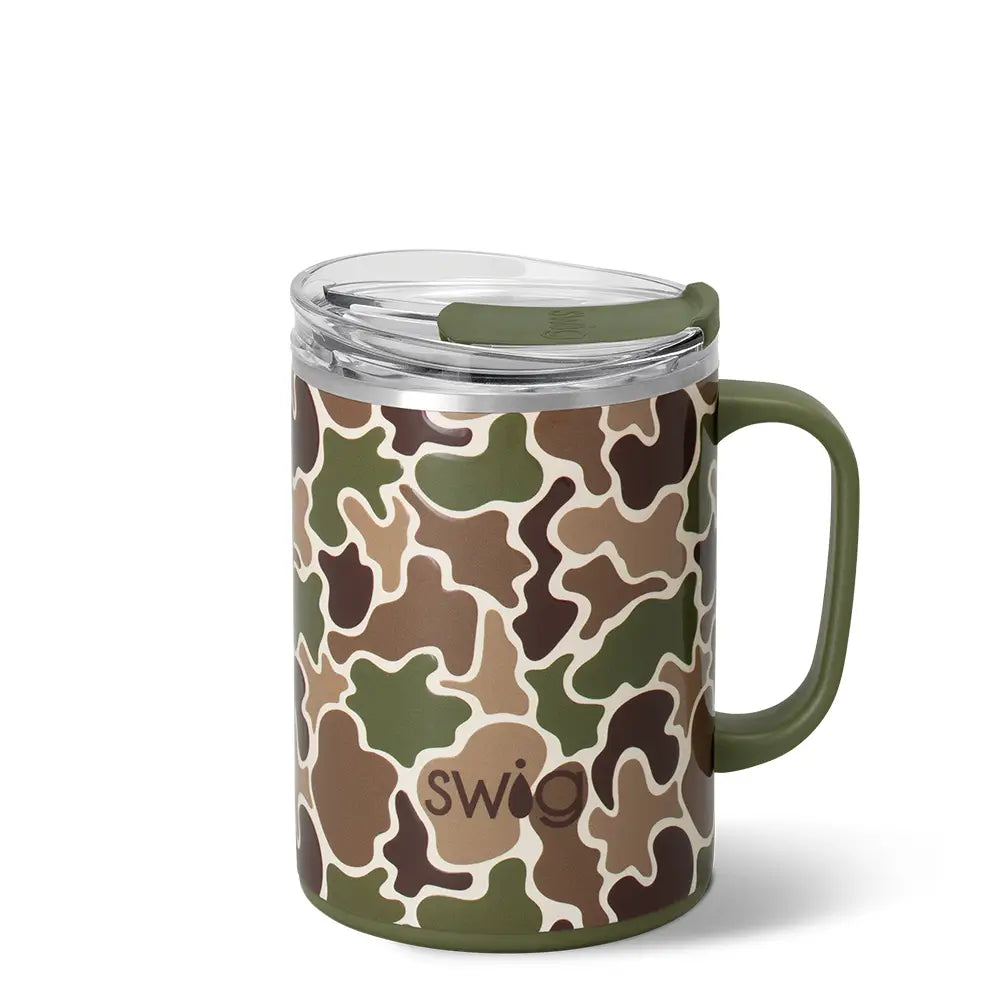 Hunting Camo Large Camper Mug (24oz)