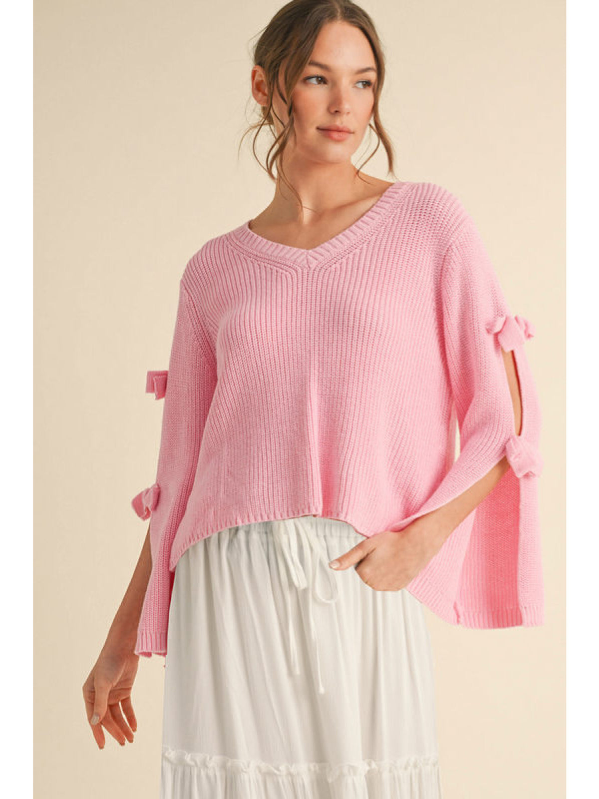 Pink Bow Sweater